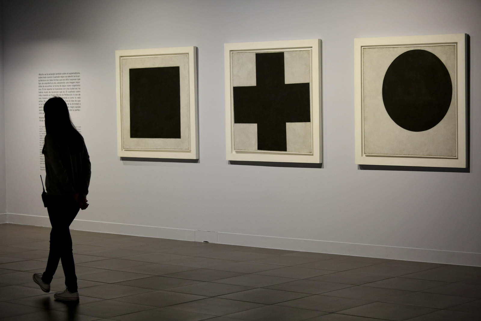 'Cuadrado negro', 'Cruz negra' y 'Círculo negro' (1923), de Kazemir Malévich.