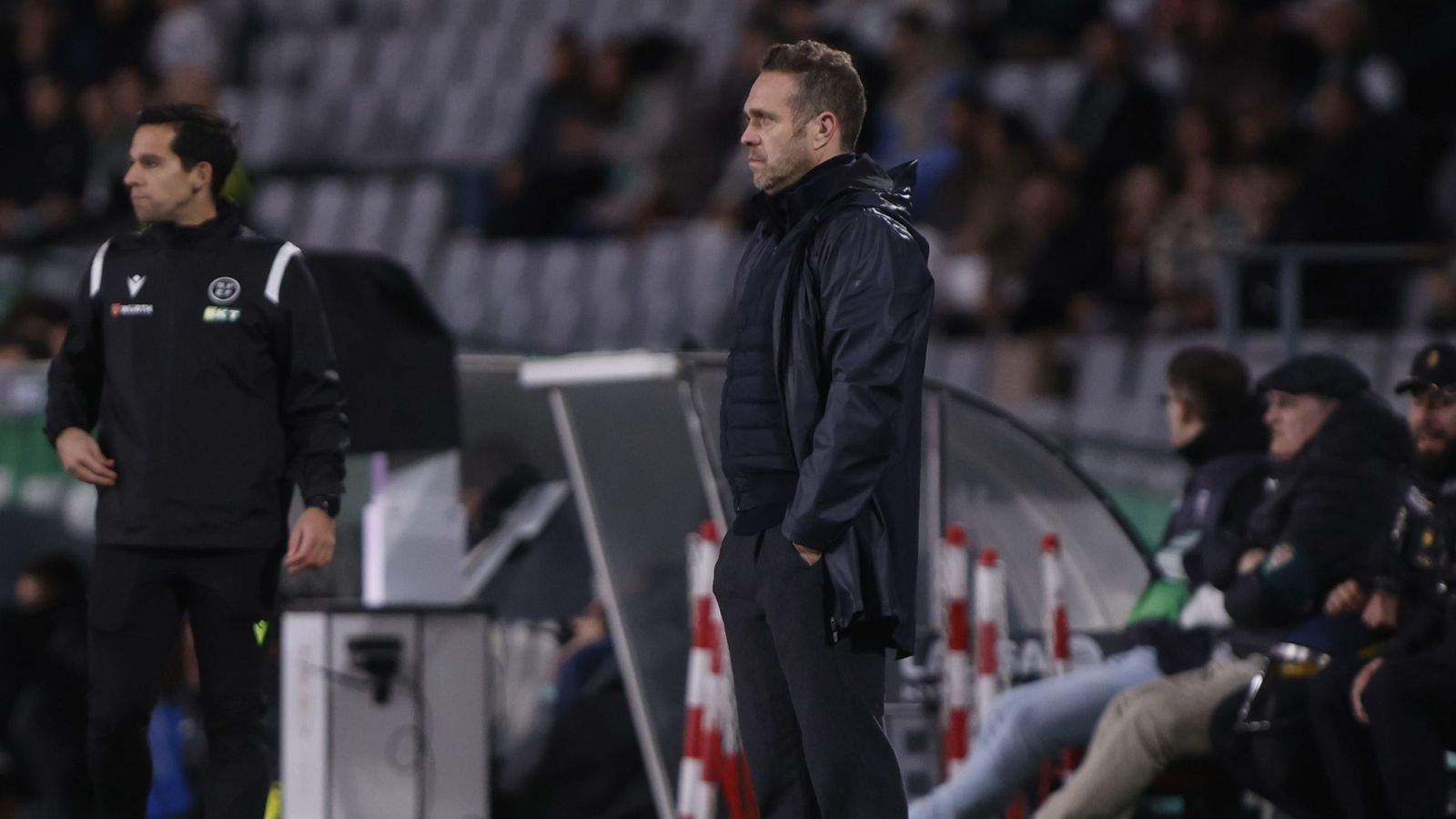 Luis García Tevenet, en El Arcángel en la visita del Valladolid al Córdoba CF.