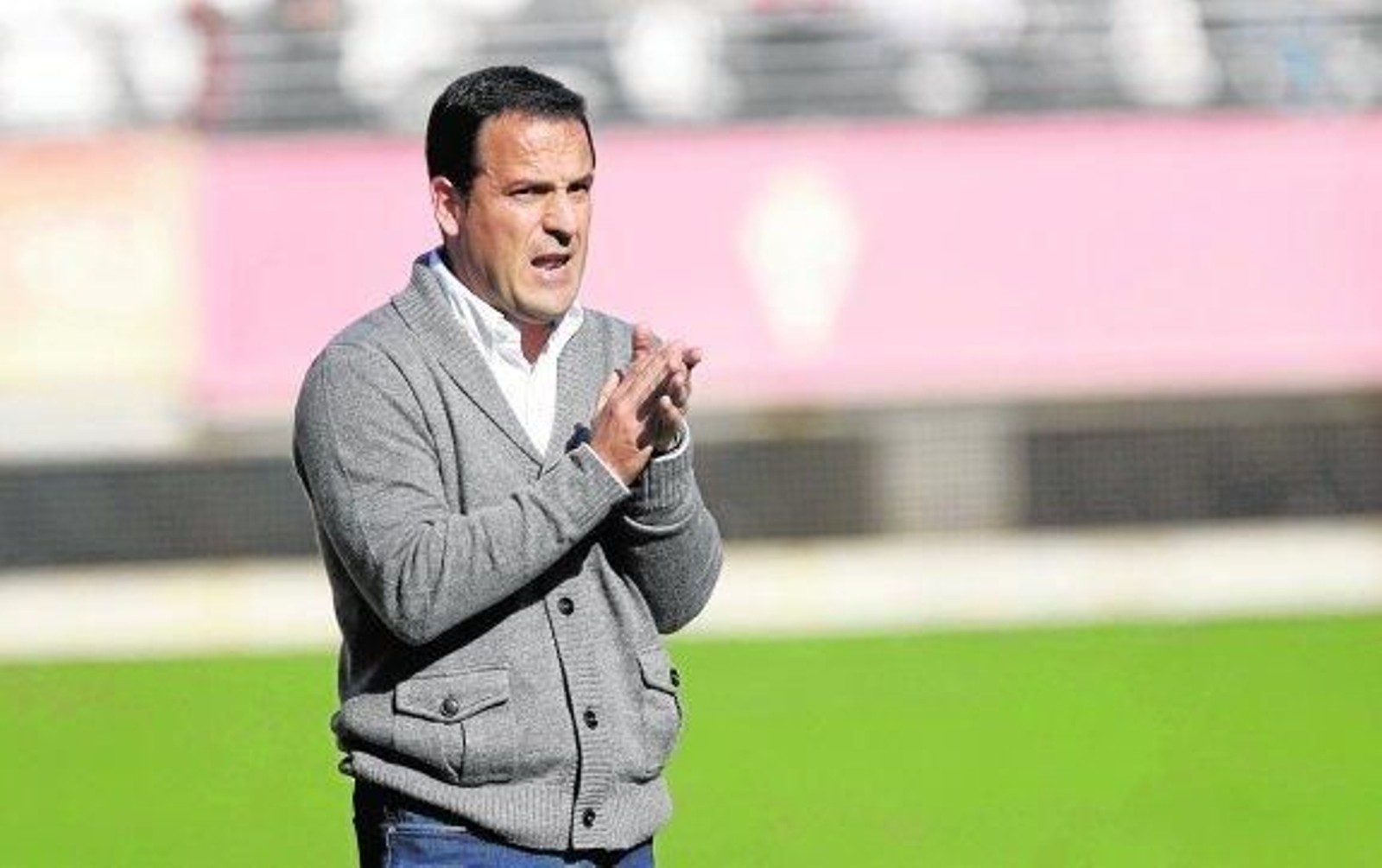 Paco García, entrenador del Murcia.