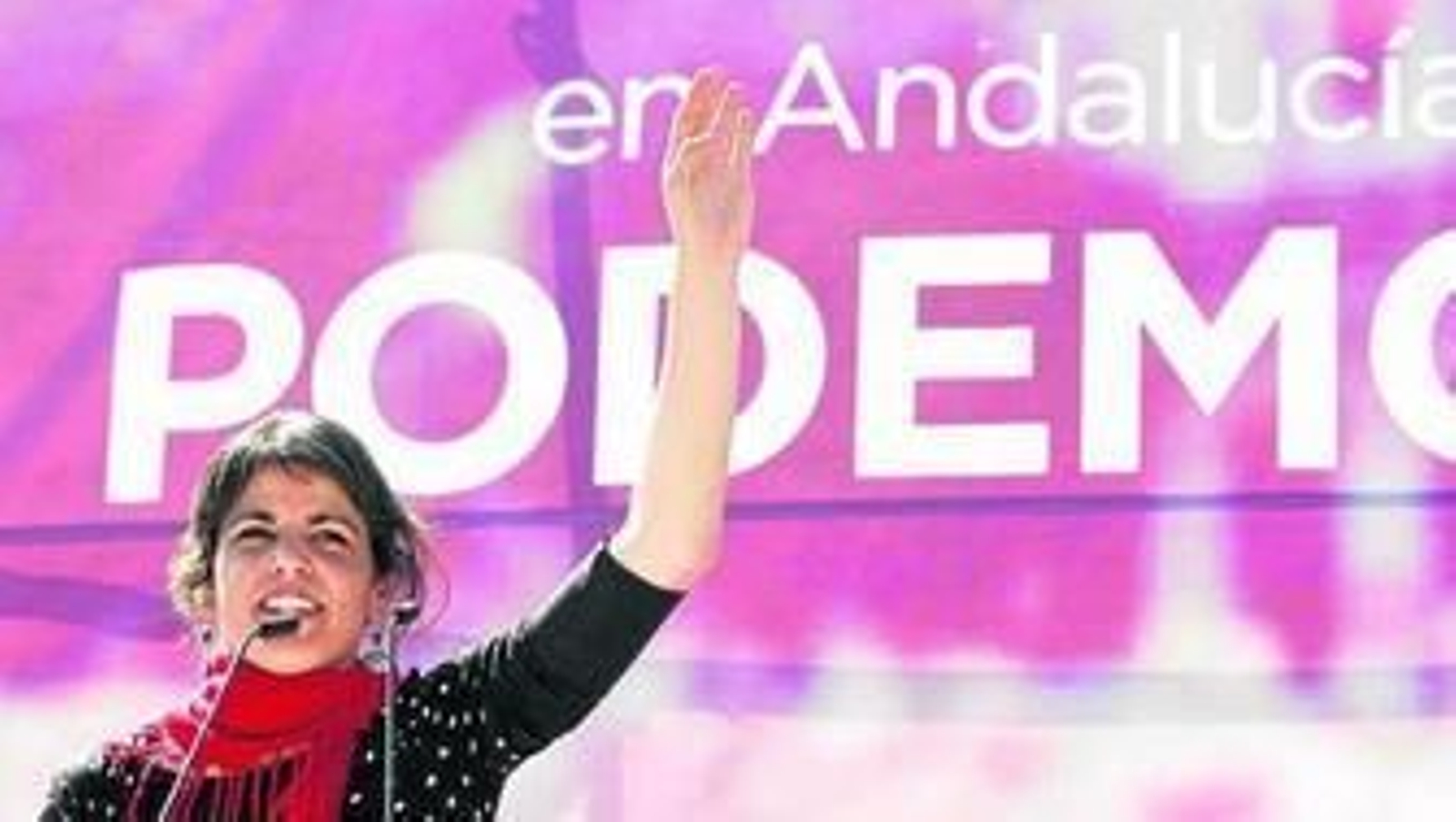 La candidata de Podemos en Granada durante esta campaña electoral.