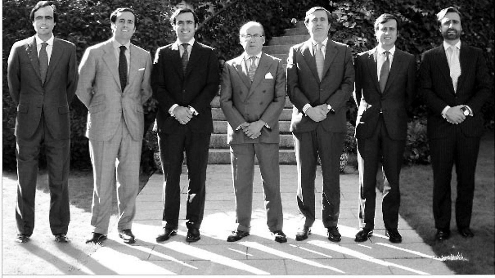 José María Ruiz-Mateos, con sus seis hijos, en el año 2009 José María Ruiz-Mateos, con sus seis hijos, en el año 2009