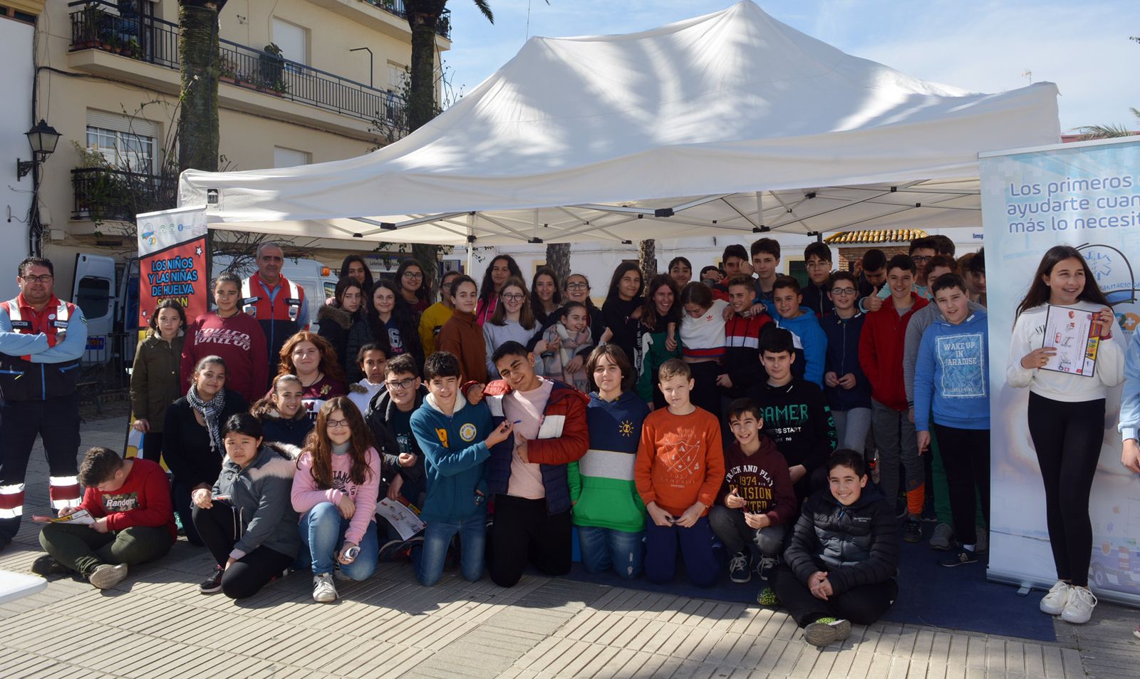 Estudiantes que han participado en la campaña.