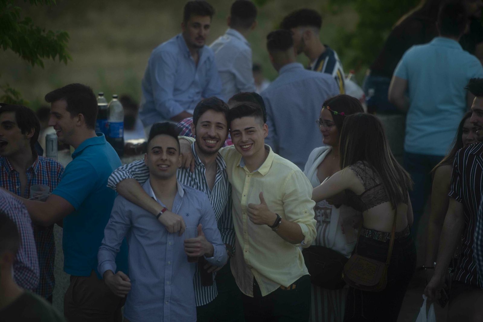 El botellón y la calle del Infierno de la Feria, en imágenes