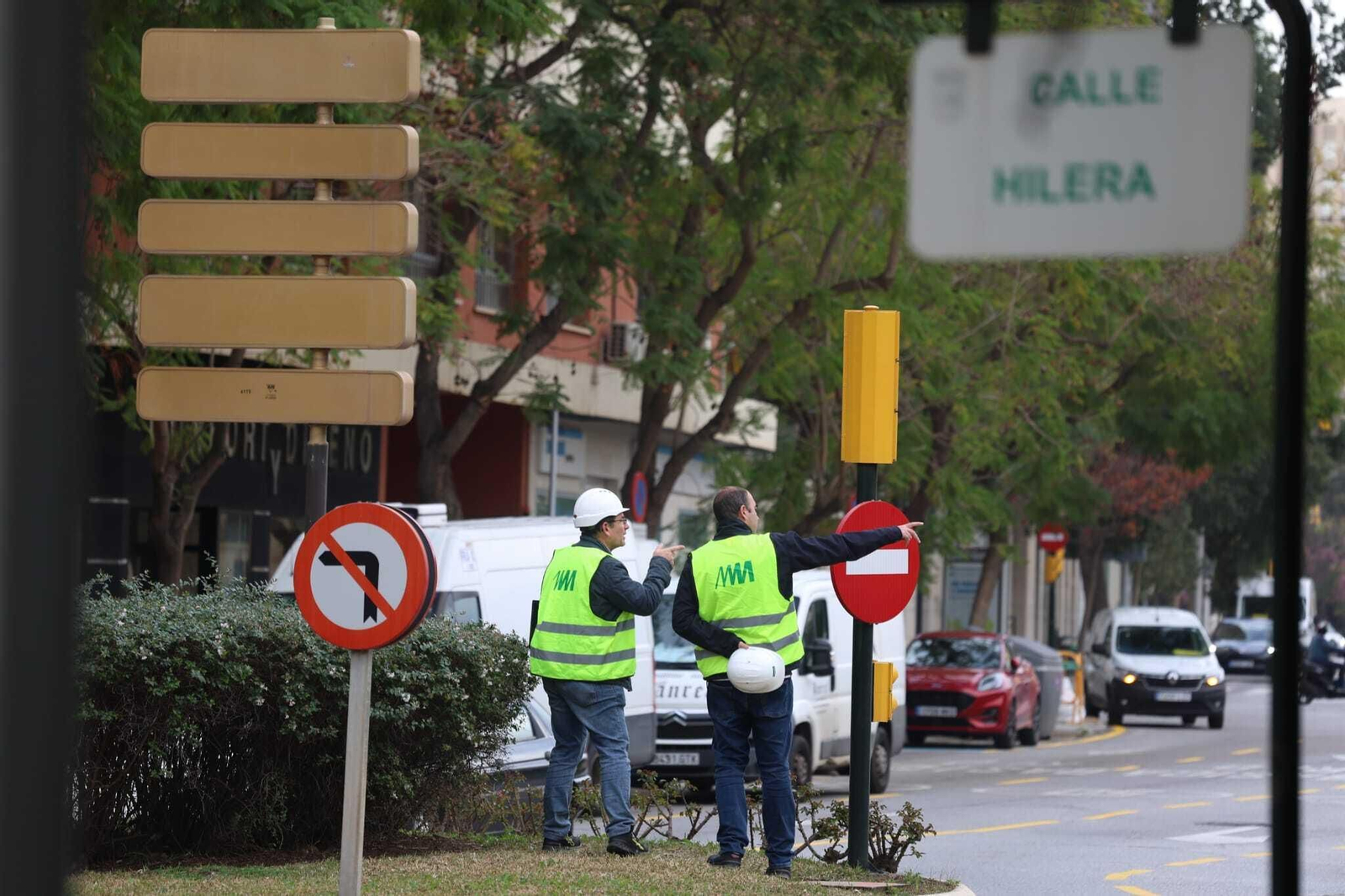 Inicio de las obras de de ampliación de la línea 2 del metro en calle Hilera Inicio de las obras de de ampliación de la línea 2 del metro en calle Hilera