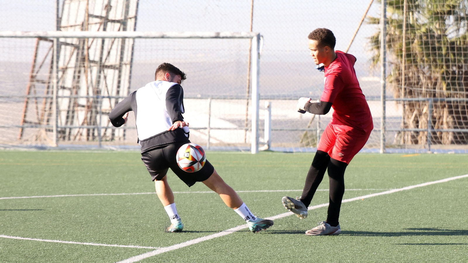 Primer entrenamiento del Xerez DFC en Picadueñas