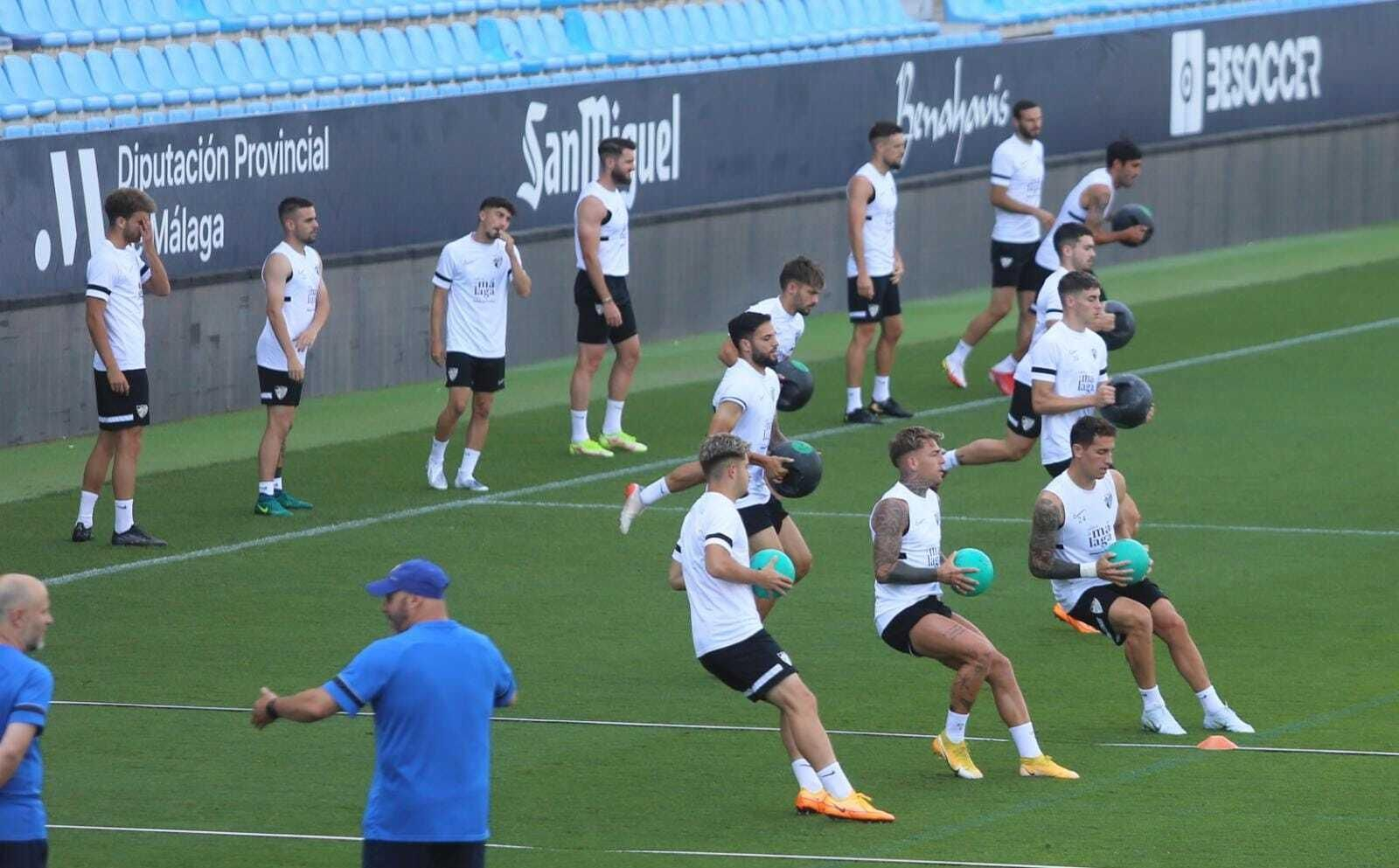 Las fotos del entrenamiento del Málaga CF