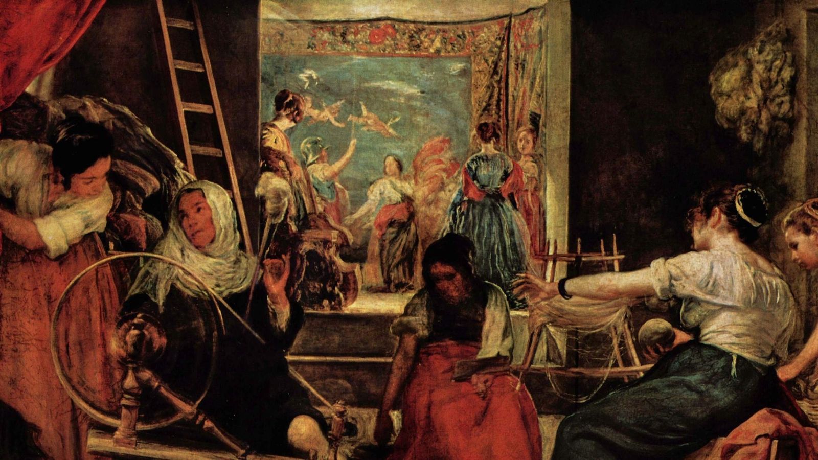 'Las hilanderas o la fábula de Aracne' (1657) de Diego Velázquez.
