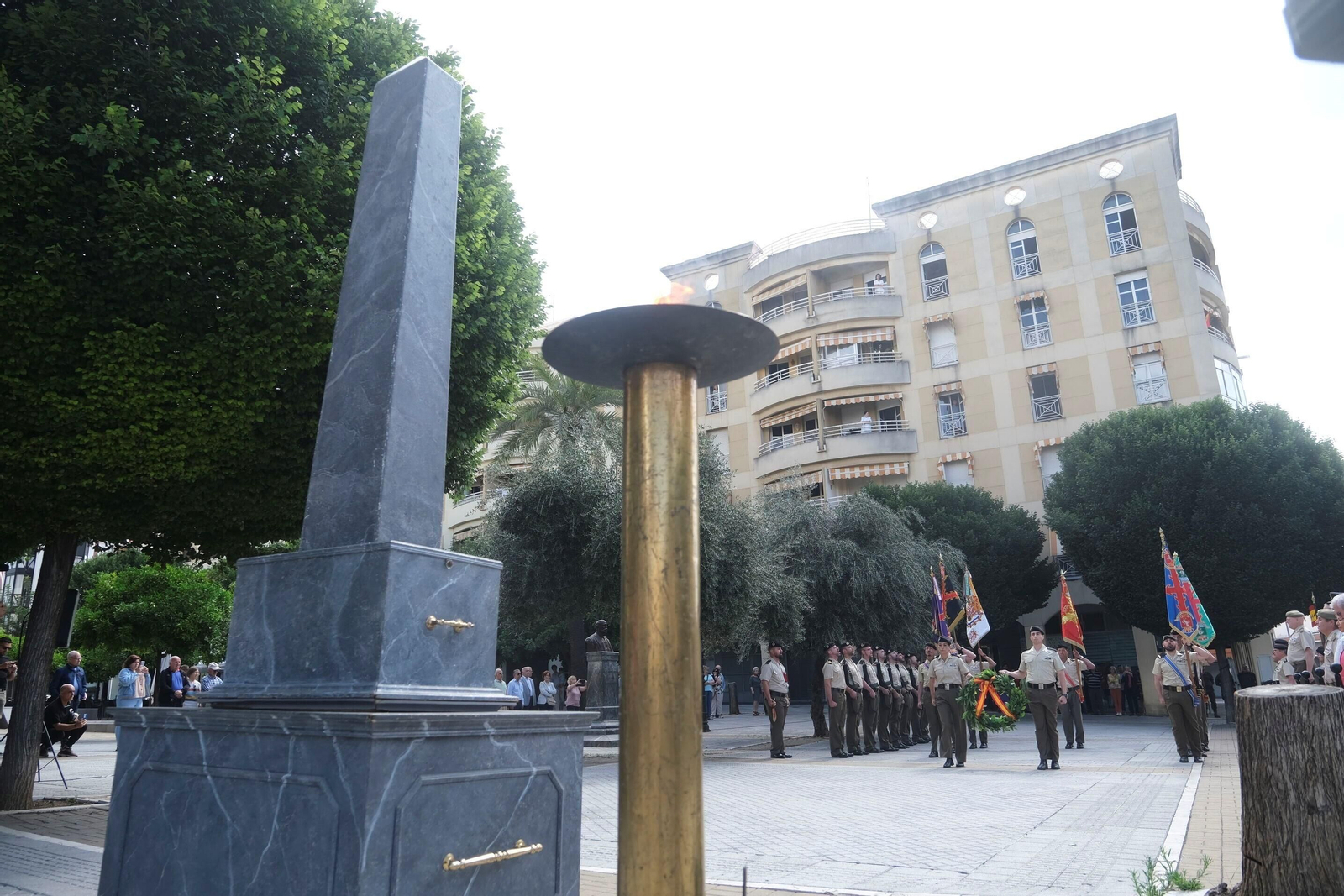 El homenaje de la Brigada de Córdoba al teniente Rafael Carbonell, en imágenes