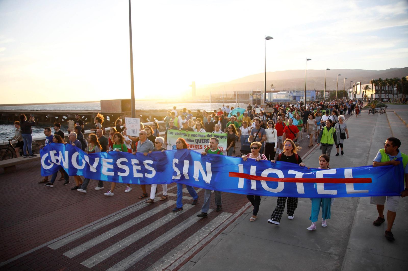Manifestación del pasado septiembre contra el hotel.