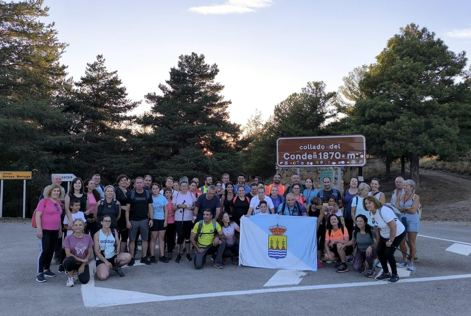 El grupo partió del Collado del Conde, a 1800 metros de altitud.