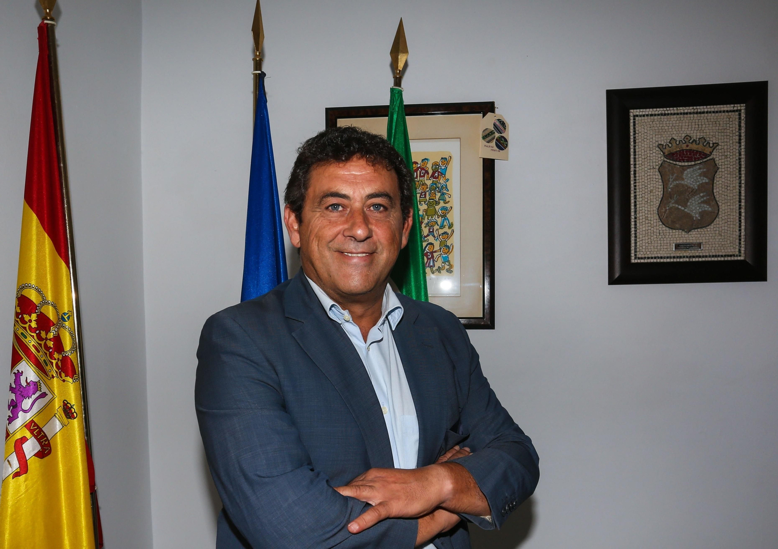 El alcalde de Cazalla, Sotero Martín.