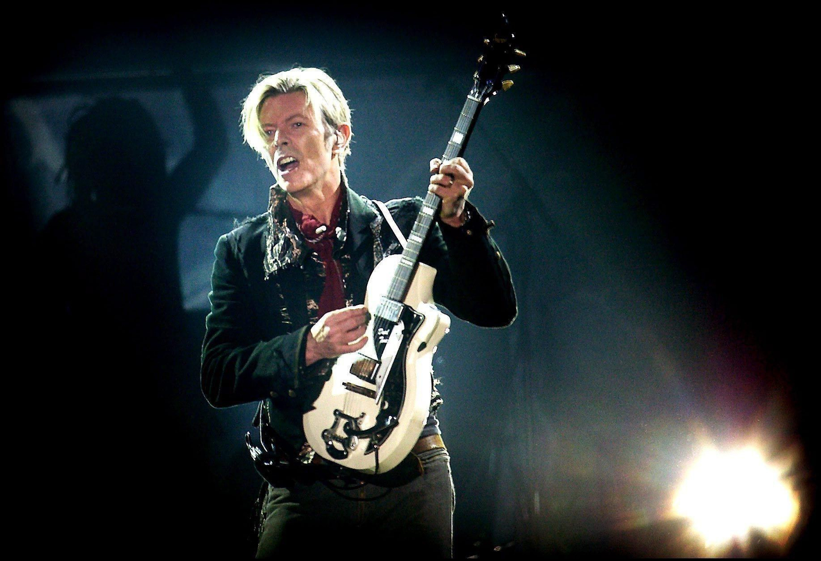 David Bowie, en un concierto en Copenhague.