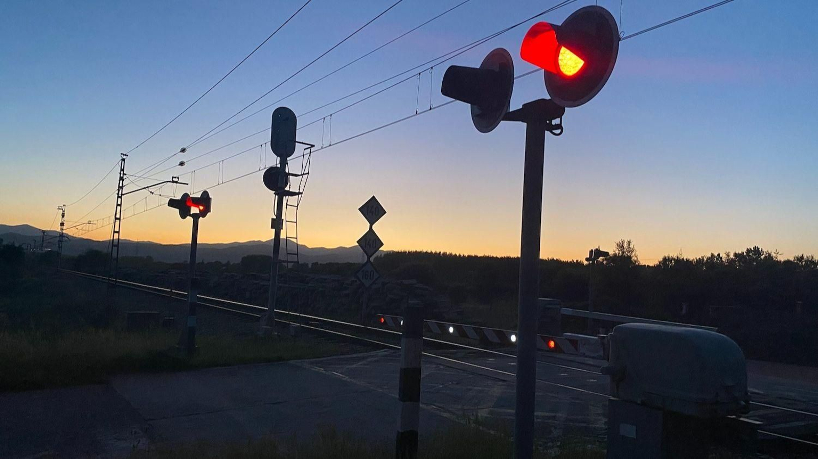 El paso a nivel de Campillos, en la provincia de Málaga.