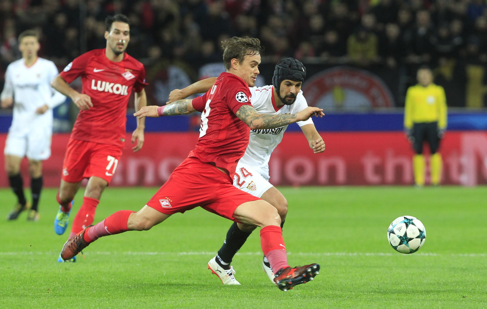 Las imágenes del Spartak de Moscú-Sevilla FC