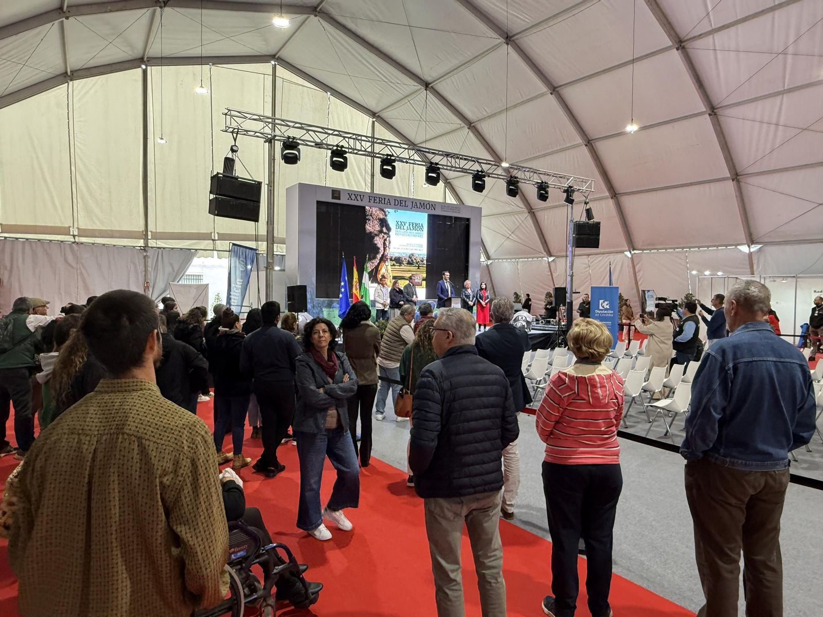 Inauguración de la XXV Feria del Jamón 100% Ibérico de Los Pedroches en Villanueva de Córdoba