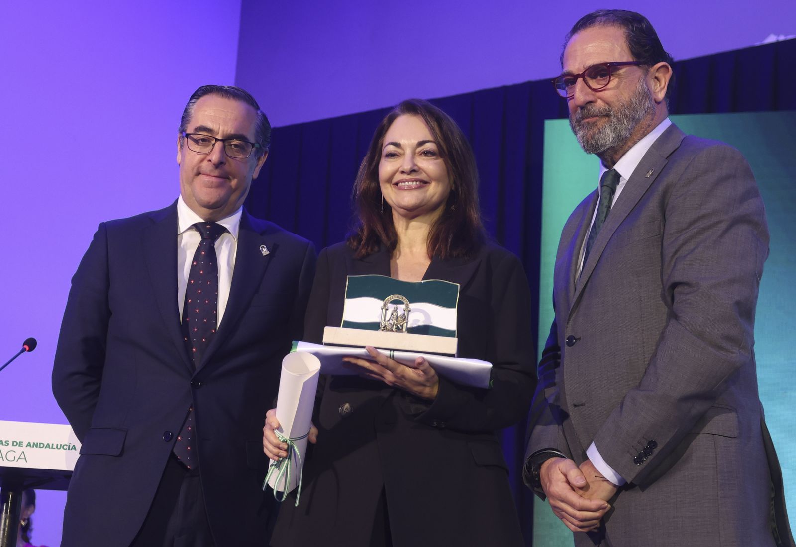 Las fotos de la entrega de las Banderas por el 28-F en Málaga