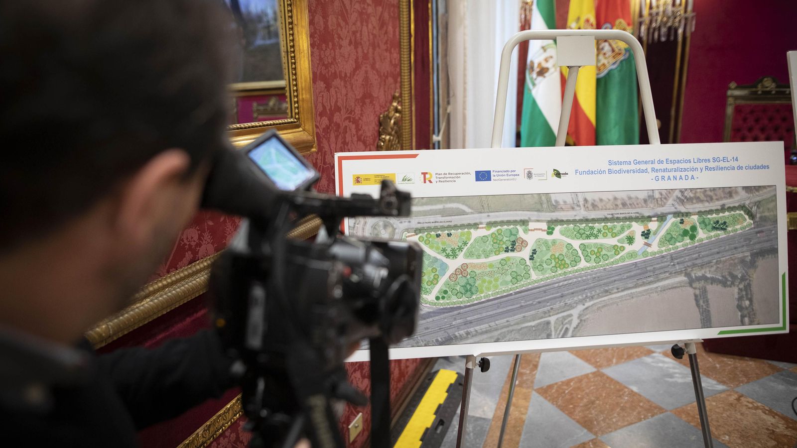 Uno de los proyectos de parque en el límite con la Circunvalación dentro de Granada Respira.