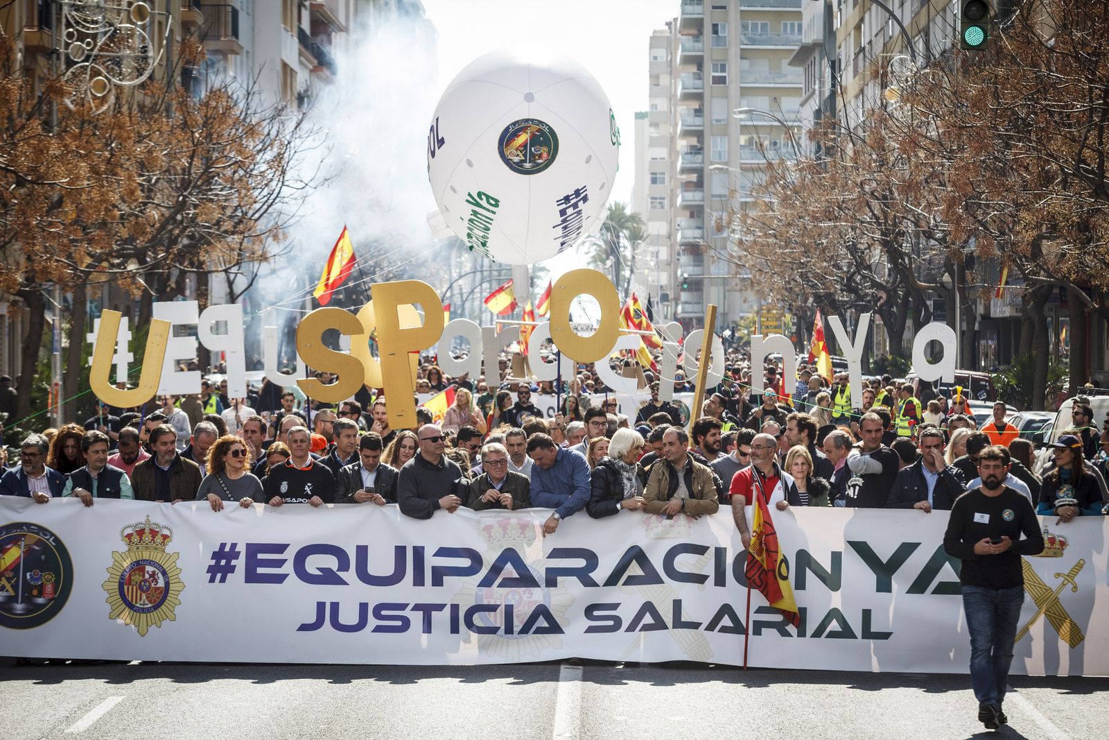 Manifestación de Jusapol.