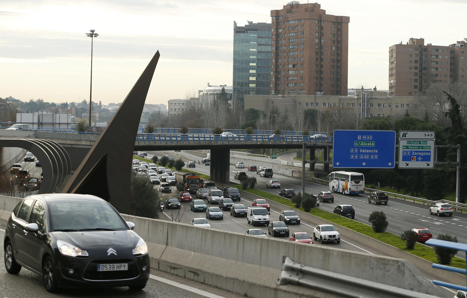 El Ayuntamiento de Madrid ha aplicado recientemente las restricciones al tráfico establecidas en su protocolo contra la contaminación.