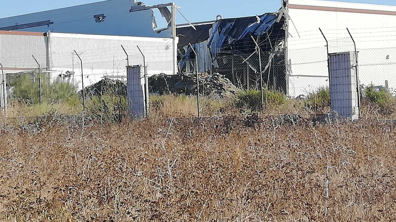 Una imagen del estado en que se encuentra ya la demolición.