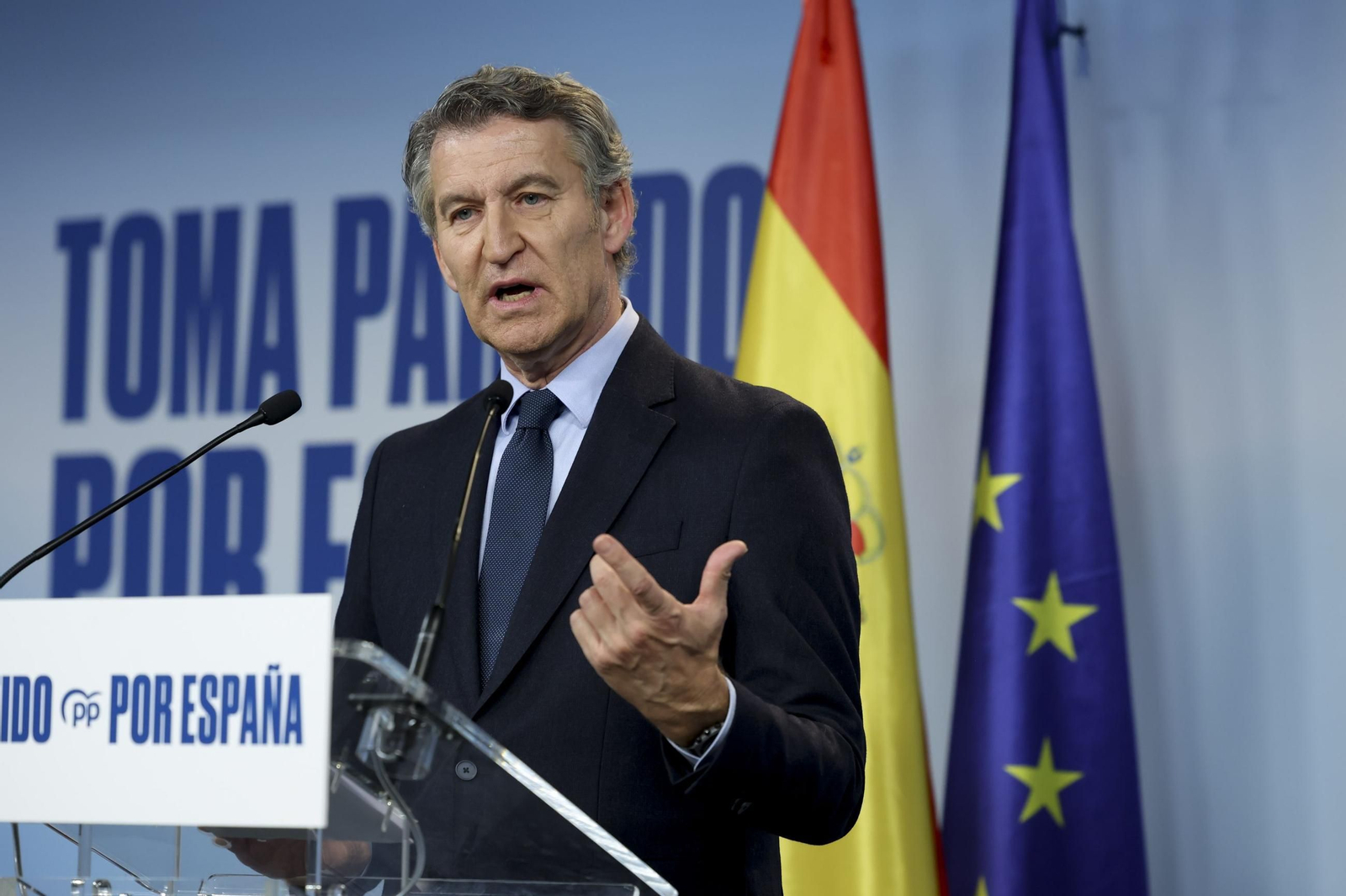 Feijóo convoca a una concentración este domingo en Madrid contra Sánchez y la corrupción.