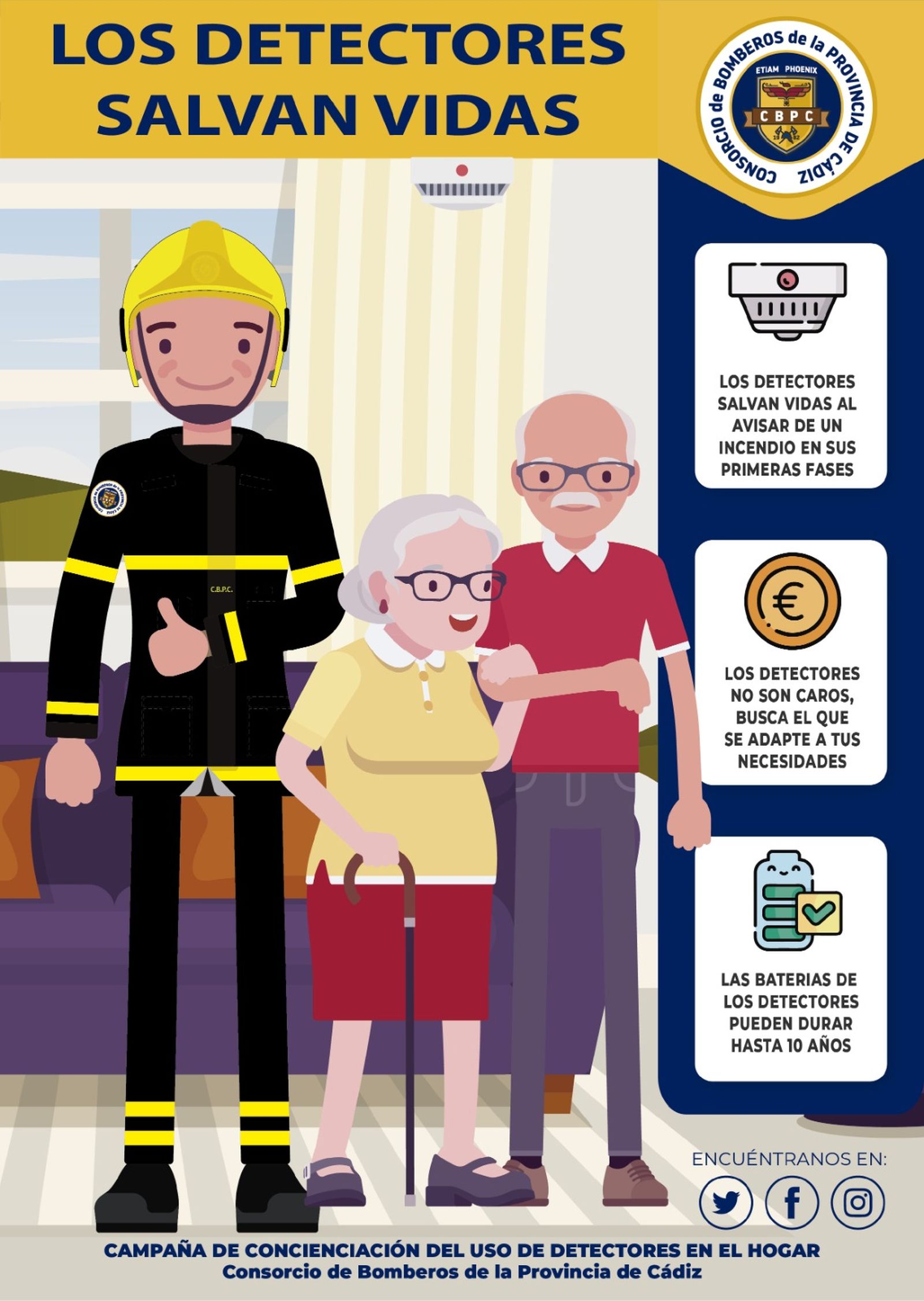 Cartel los Detectores Salvan Vidas