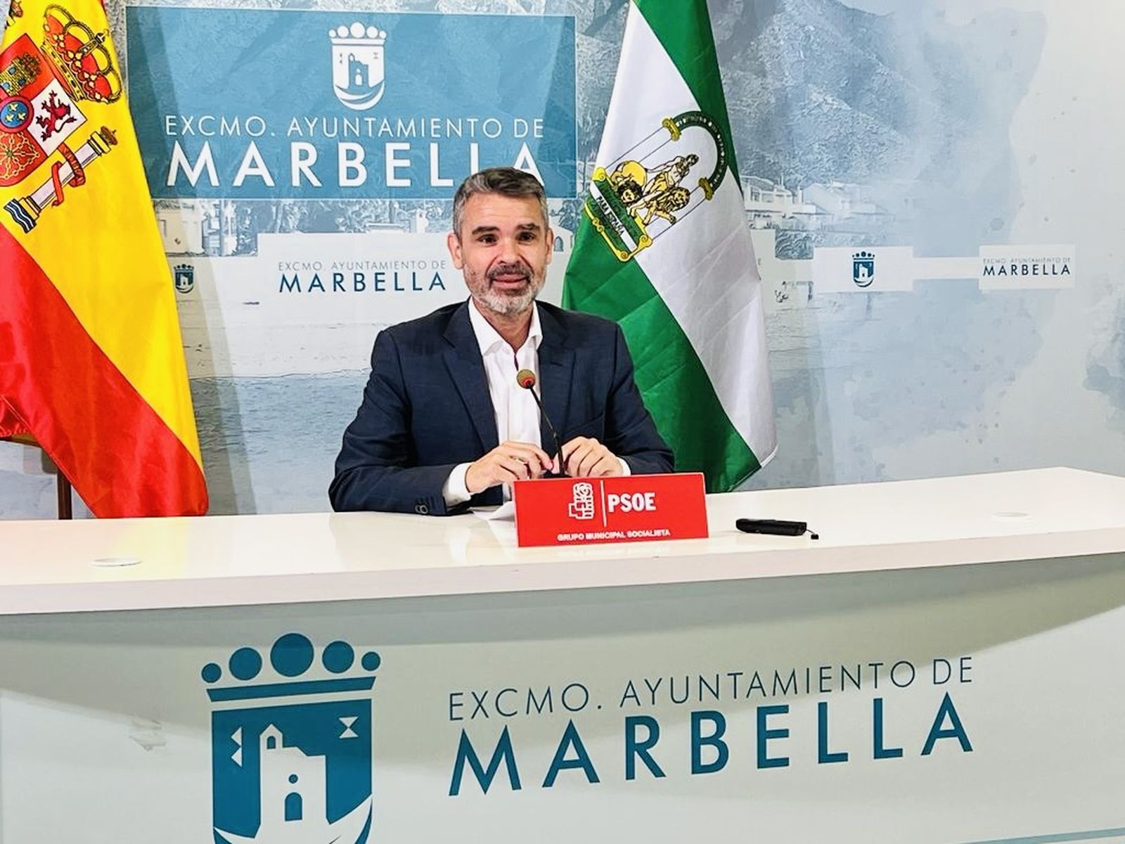 El portavoz del PSOE en el Ayuntamiento de Marbella, José Bernal.