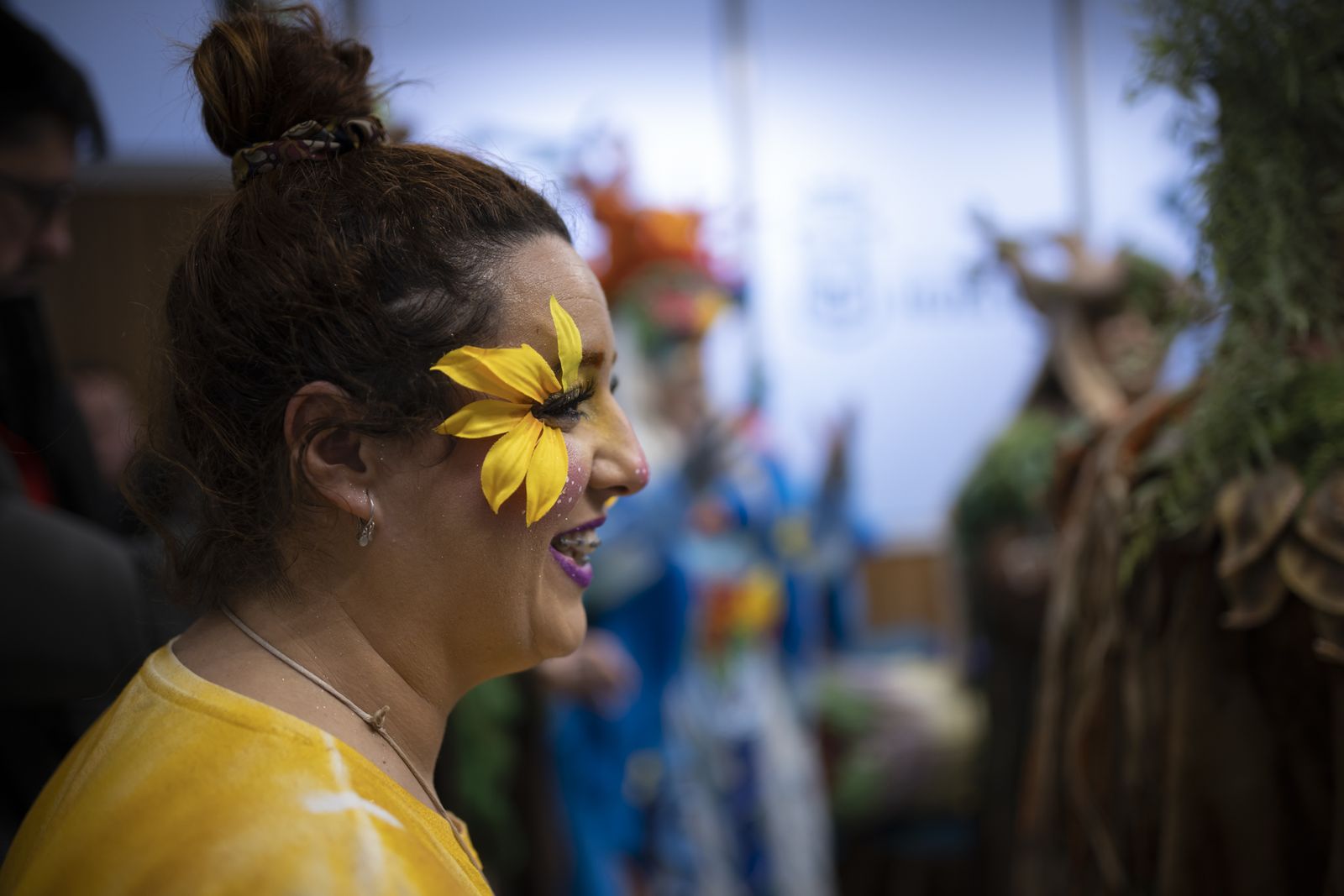 Imágenes de la actuación de la comparsa de Huelva "La vieja verde" en el Carnaval Colombino