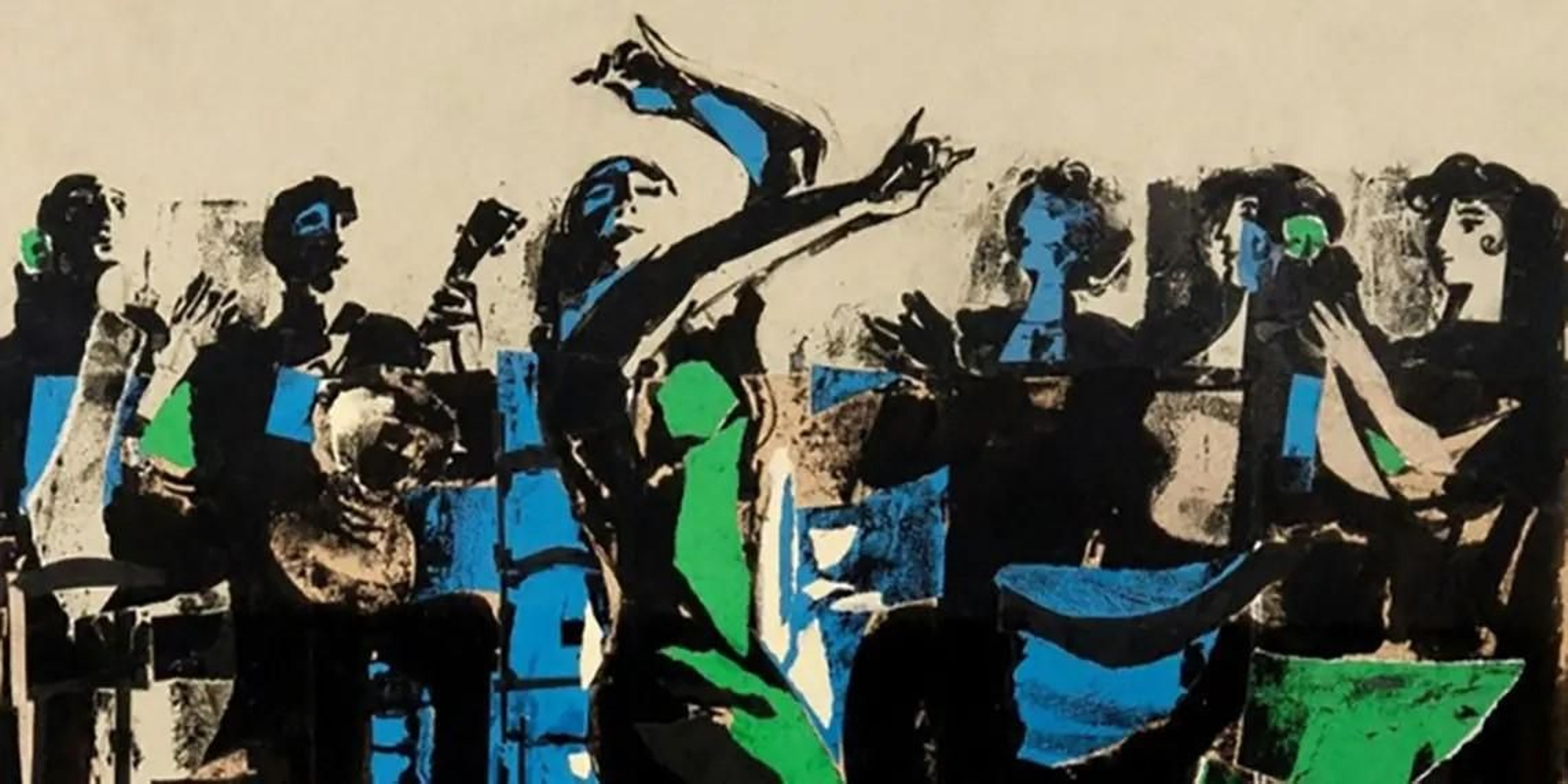 Detalle del cartel de la obra.