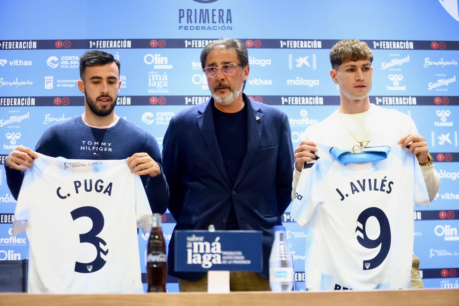 Loren, con Carlos Puga y Avilés.