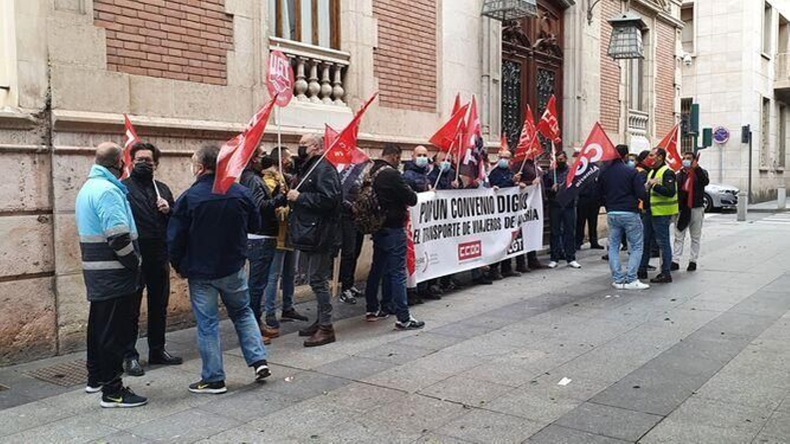 Última movilización a las puertas de la Delegación de Gobierno de la Junta en Almería el pasado 2 de diciembre.