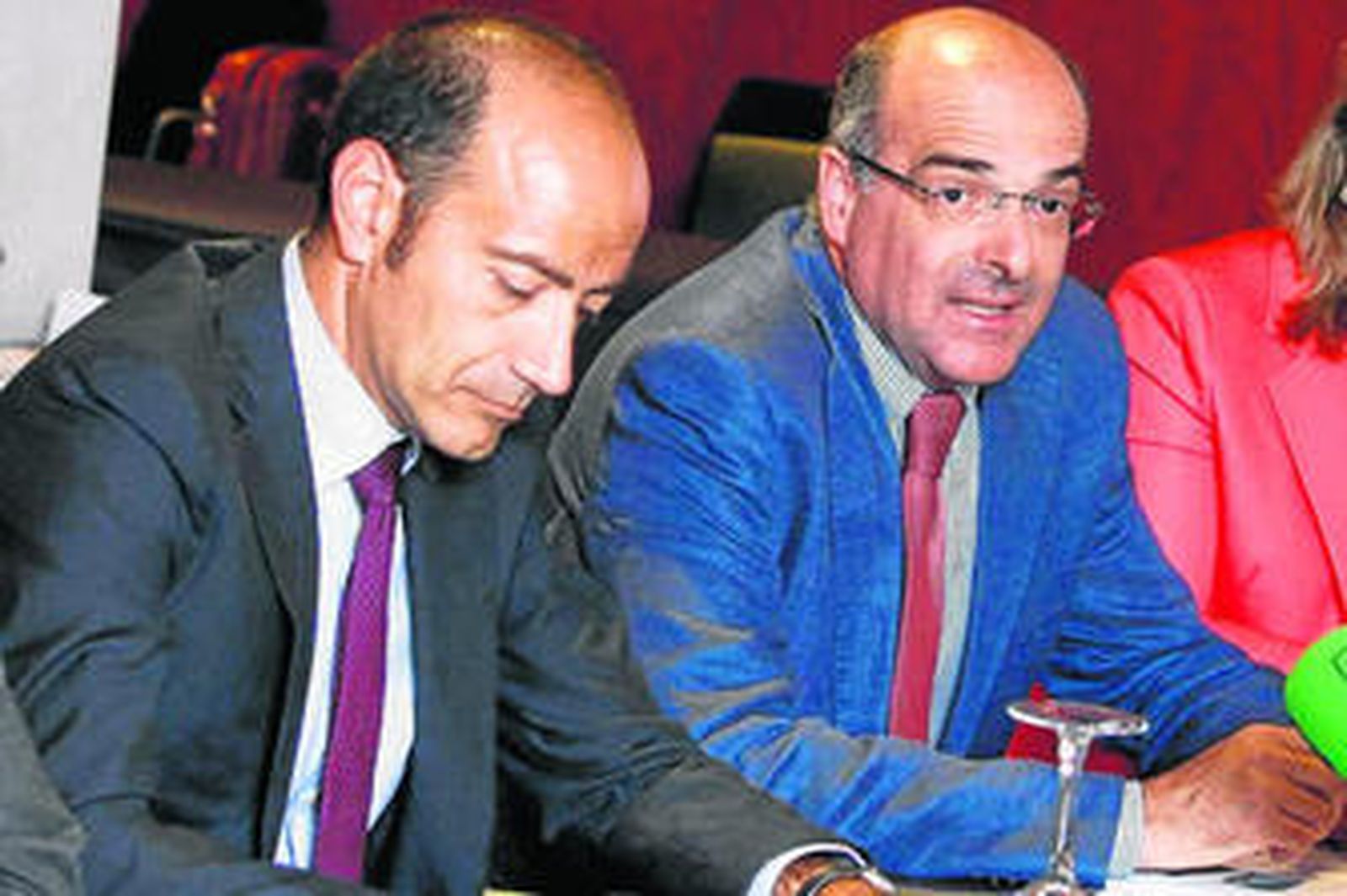 Tomás Azorín y Mario Bracci, director comercial y consejero delegado de FYM Italcementi en España.