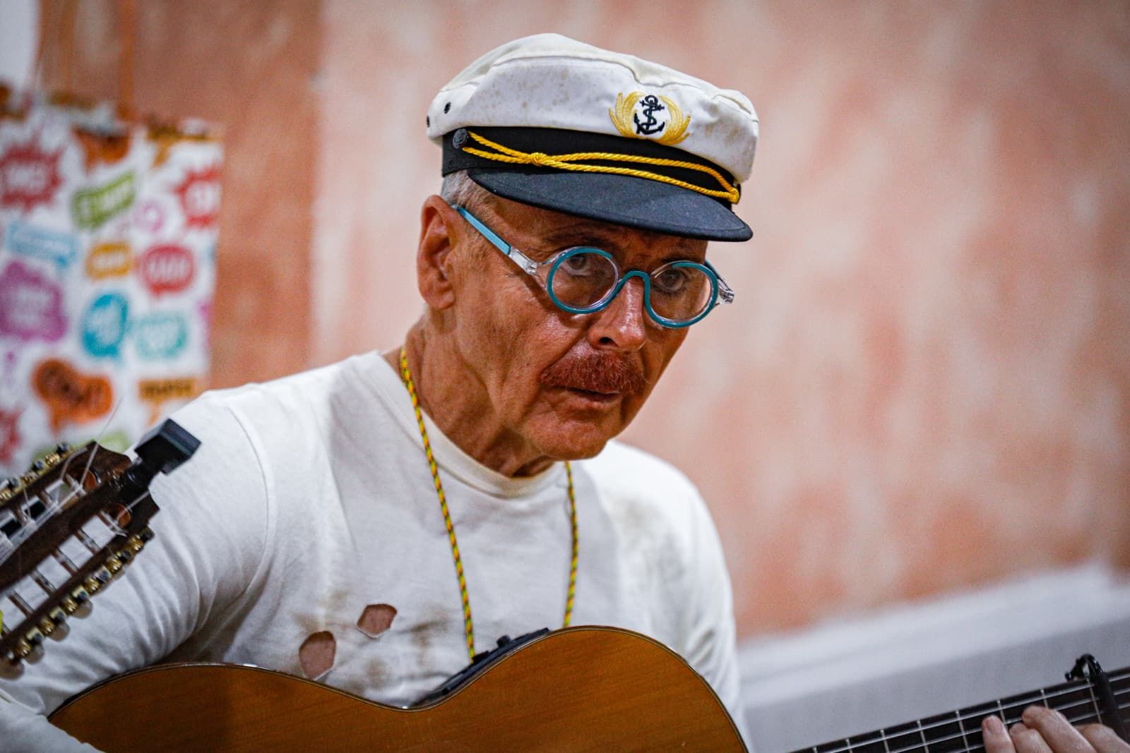 Faly Pastrana en los camerinos del Gran Teatro Falla antes de estrenar 'Los mentirosos' en el COAC 2026