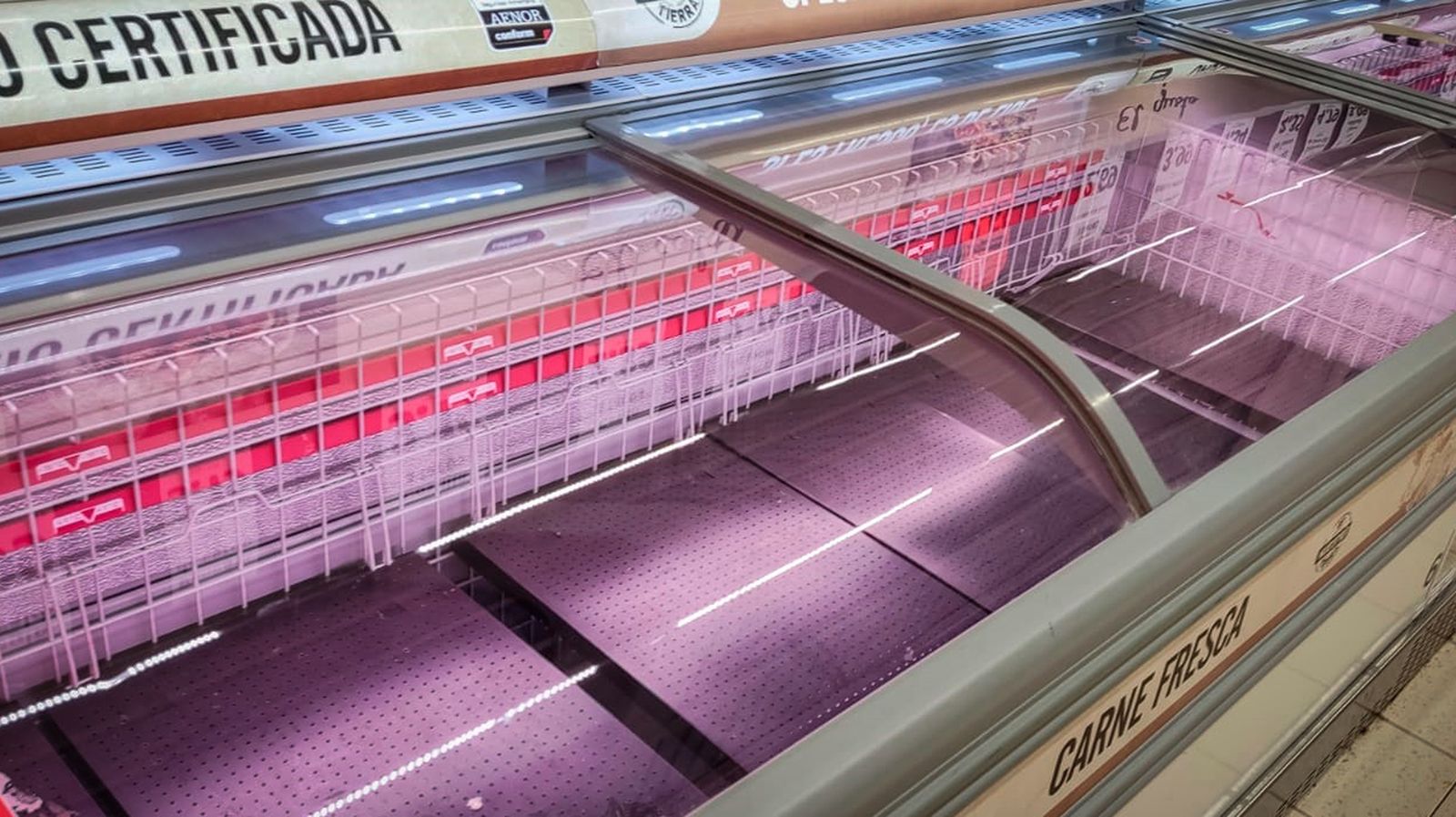 Quinto día de huelga de transporte y empieza a notarse ya la falta de algunos productos