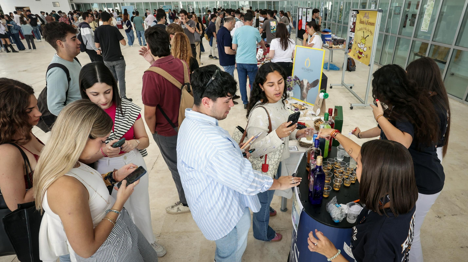 Imágenes de la feria gastronómica en el Campus de Jerez