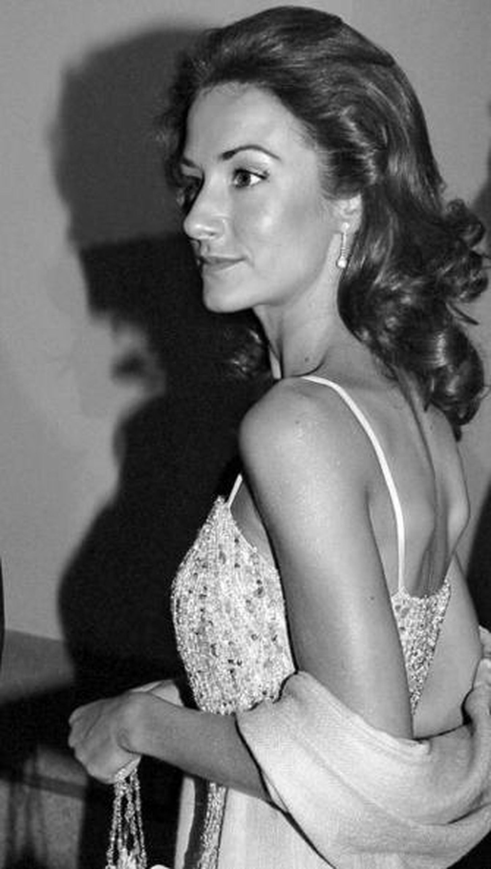 La hermana de la princesa Letizia, en la fiesta previa a la boda real.