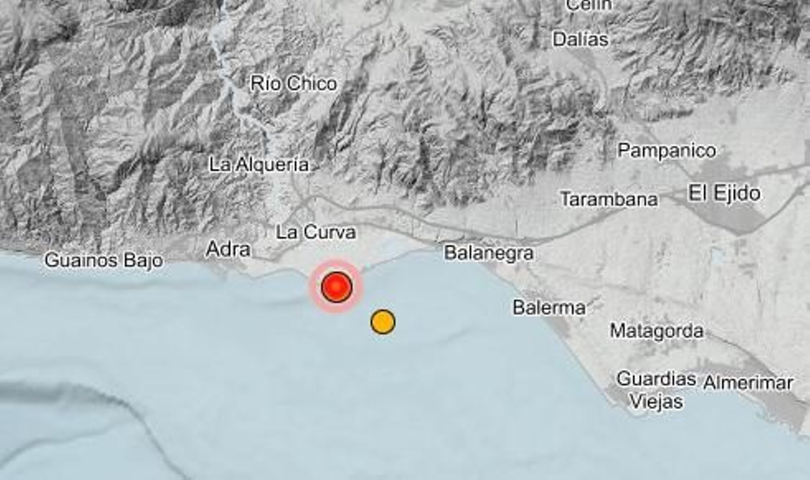 Terremoto sentido en Adra.