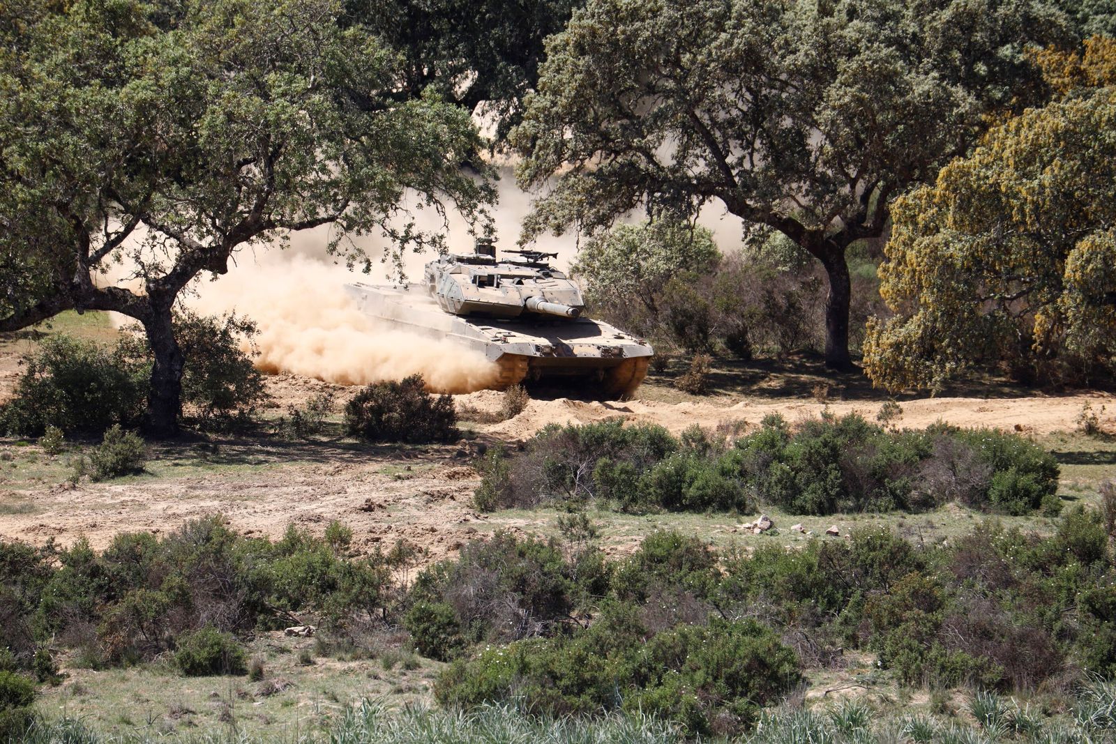 El combate en zona urbanizada en Cerro Muriano, en imágenes