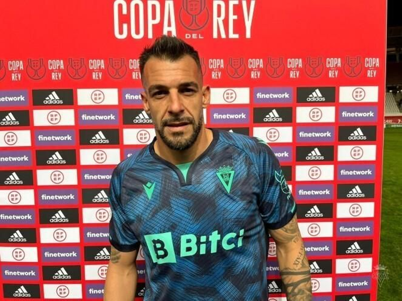 Negredo después de la victoria en Murcia.