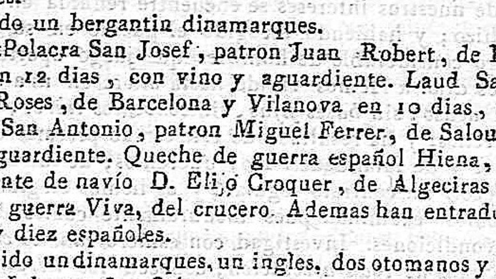 El control de entradas y salidas recoge la presencia del queche Hiena en Algeciras.