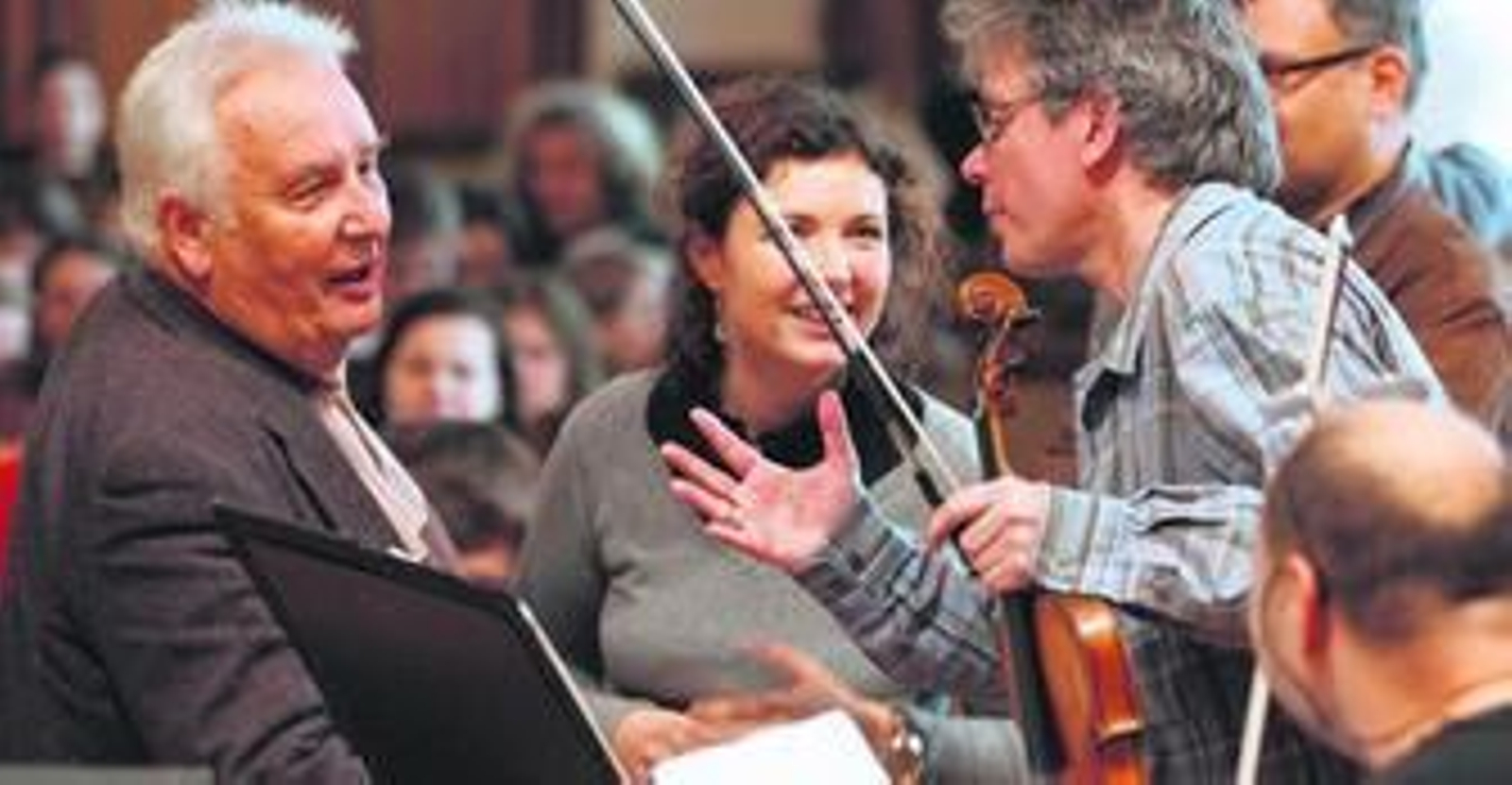 Górecki (izquierda), en la ciudad polaca de Katowice en 2007.
