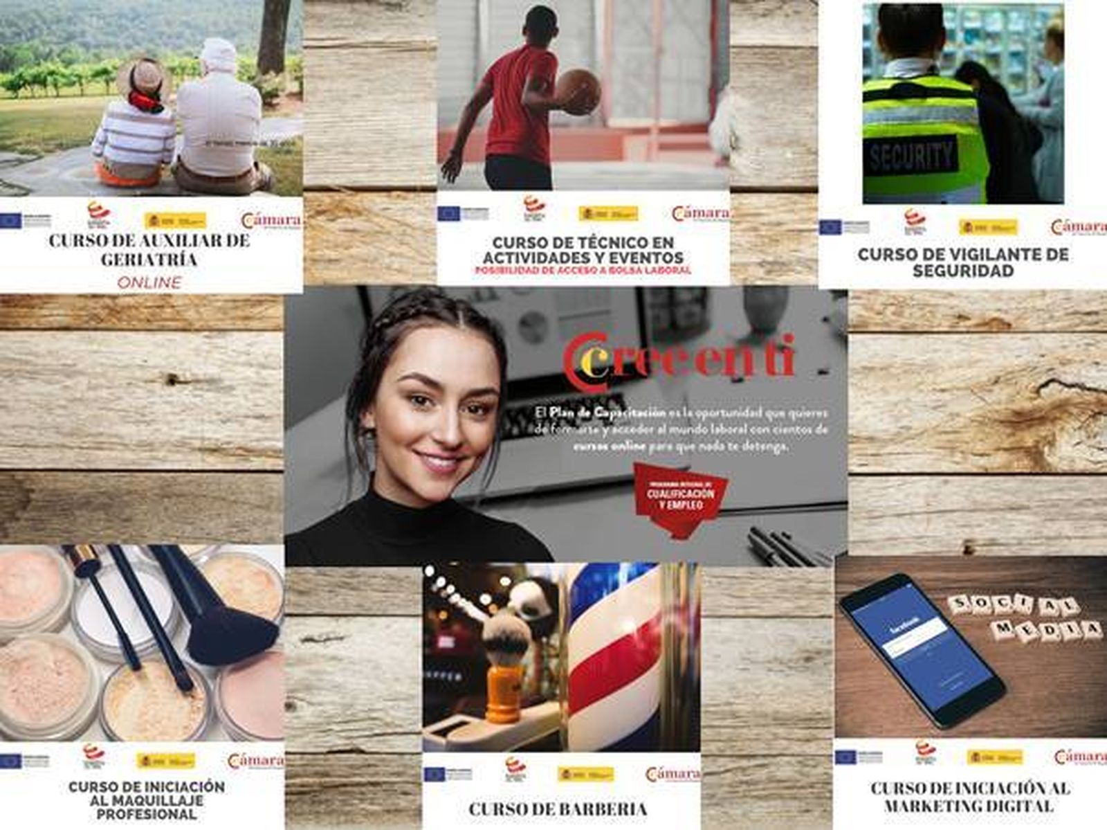 La Cámara de Comercio ofrece seis cursos de formación diferentes y gratuitos.