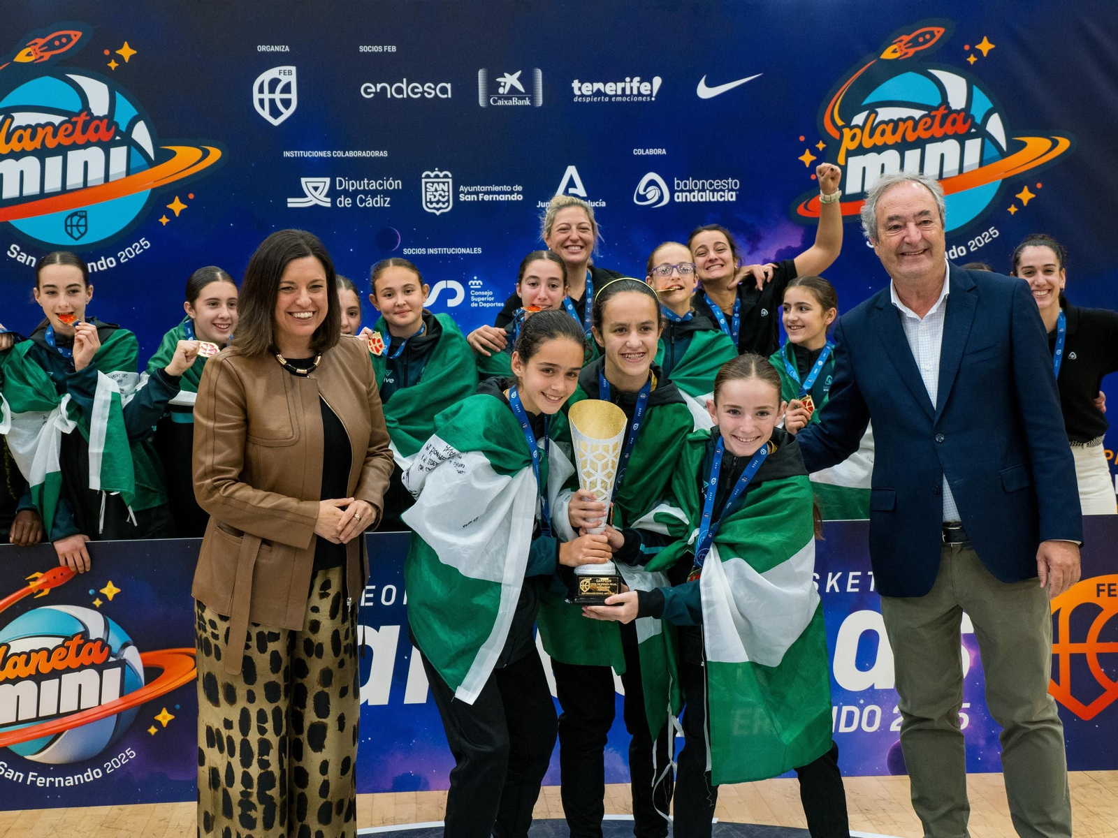 Campeonato de Minibasket celebrado en San Fernando durante la Semana Santa