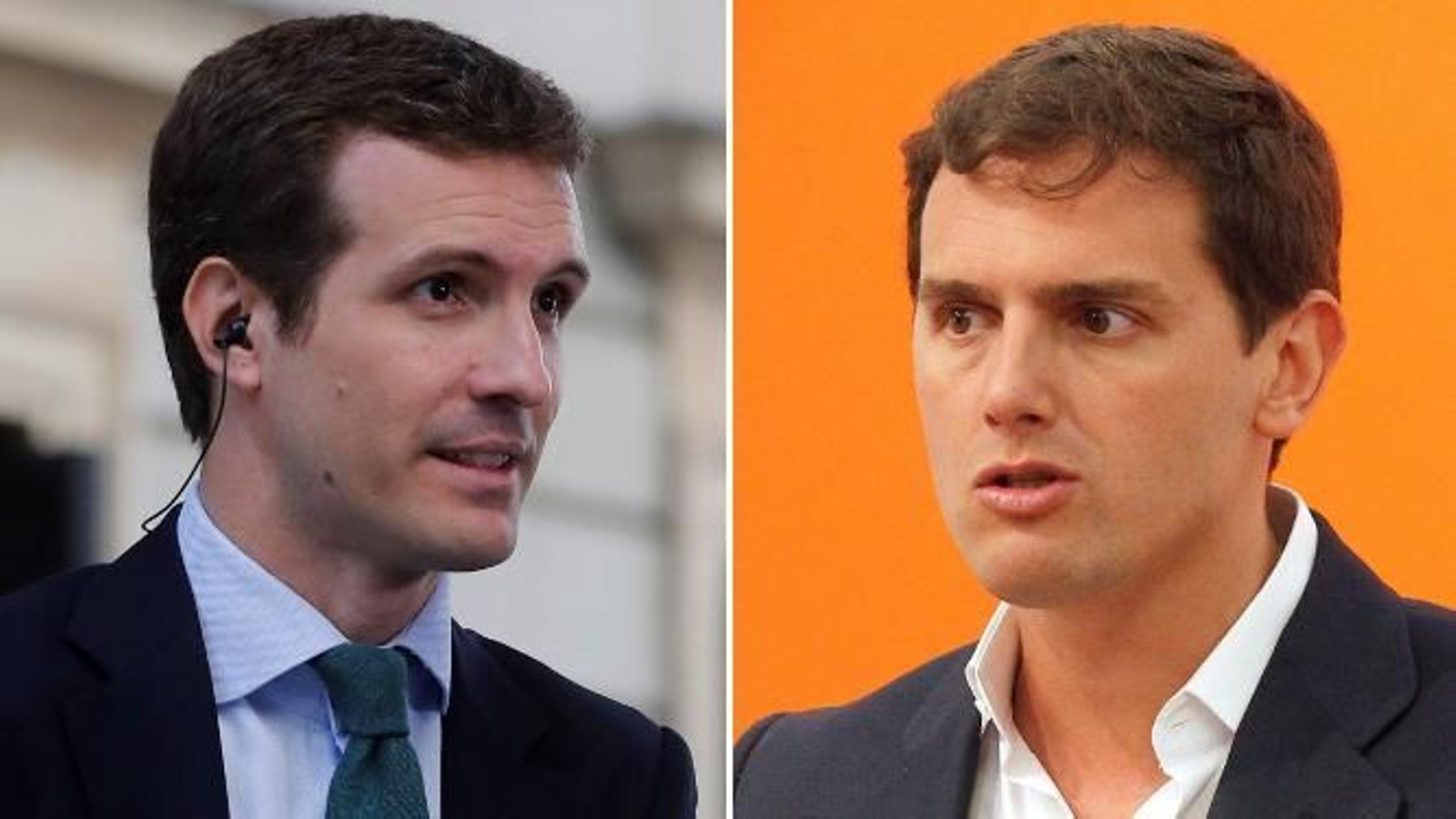 Pablo Casado y Albert Rivera.