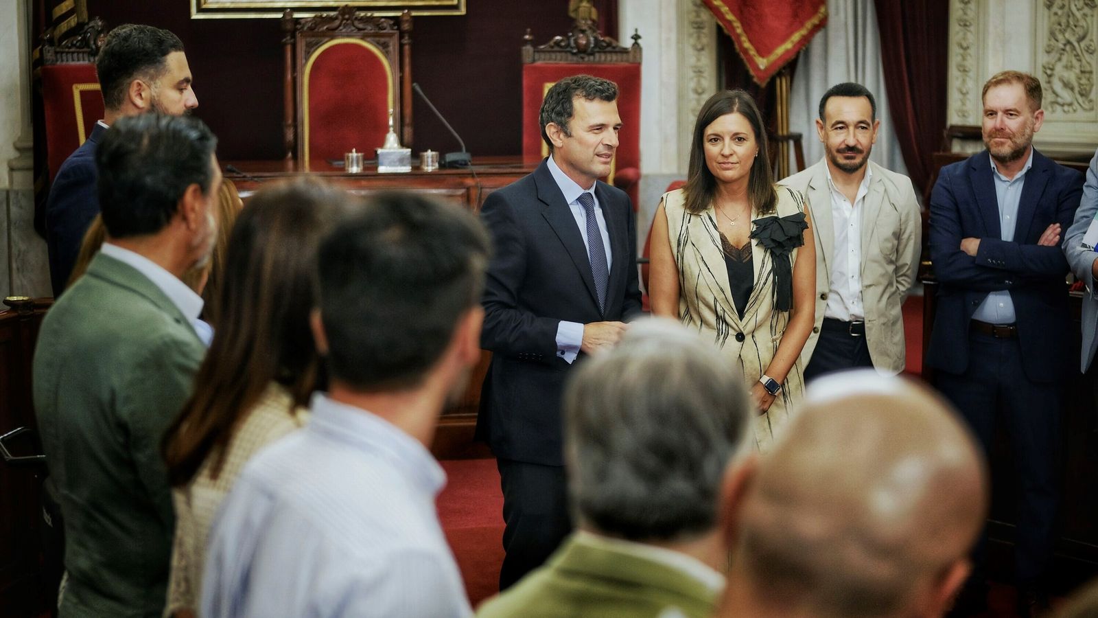 Imágenes de la visita de la alcaldesa de San Fernando a Cádiz