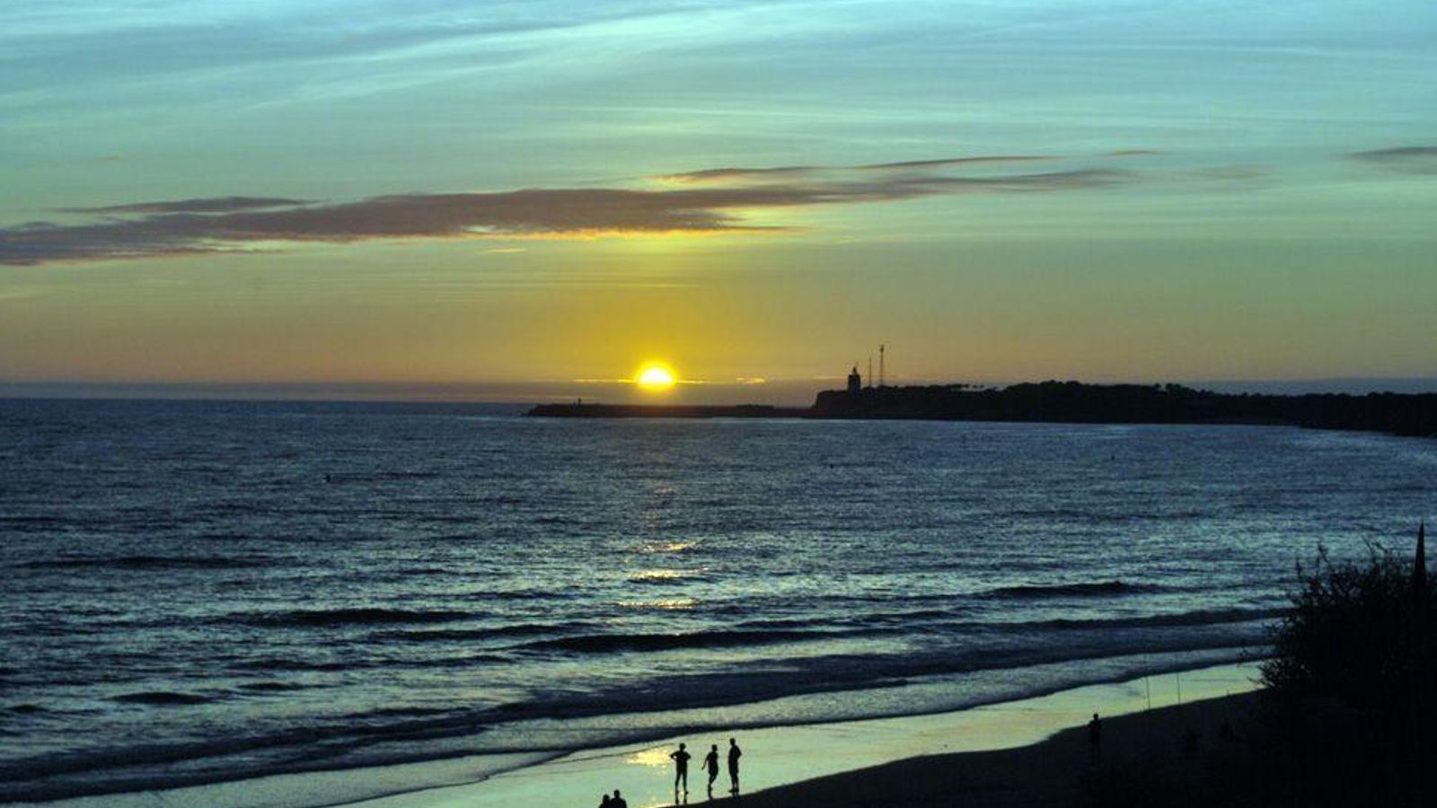 Puesta de sol en Conil (Cádiz).