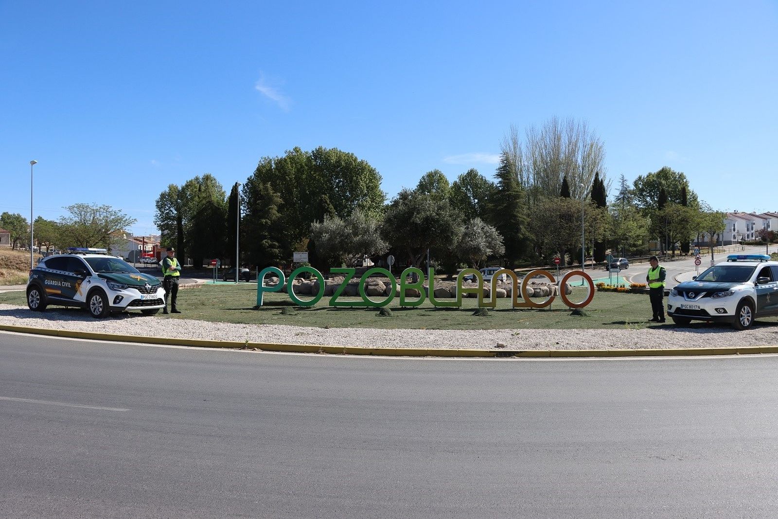 Agentes de la Guardia Civil en Pozoblanco.