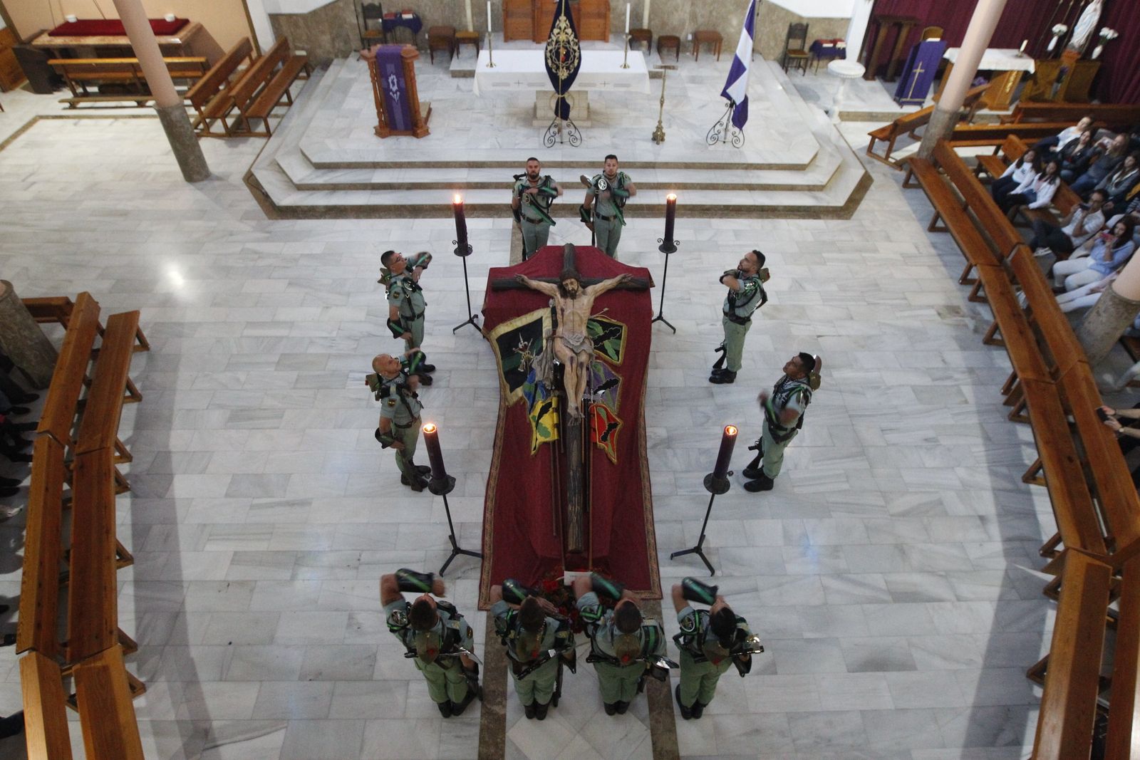 Custodia del Cristo de la Buena Muerte de La Legión. Semana Santa 2019. El Parador
