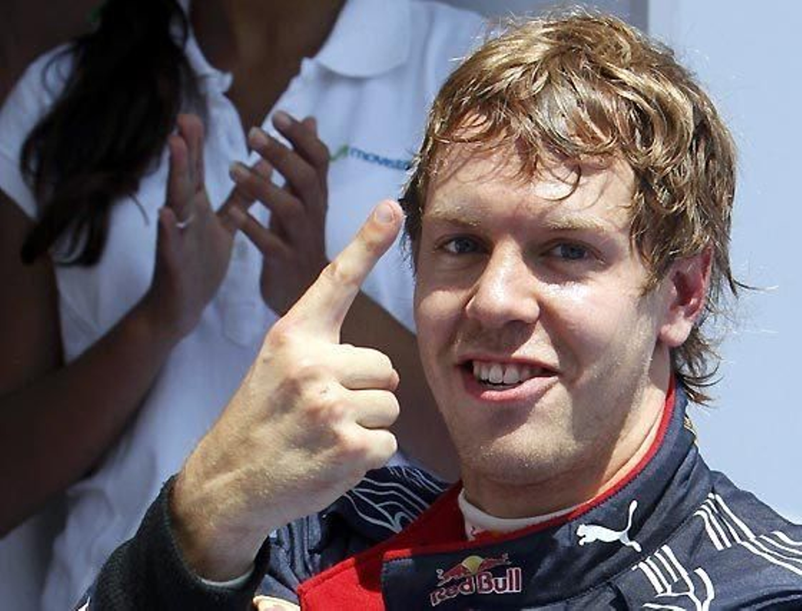 Sebastian Vettel (Red Bull), campeón del Gran Premio de Europa.  Foto: Afp Photo / Reuters / Efe