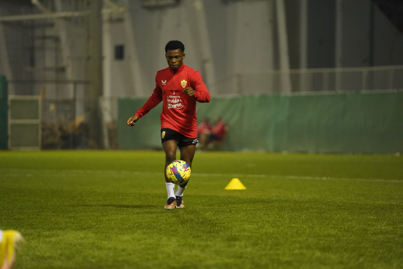 Ramazani, durante el entrenamiento